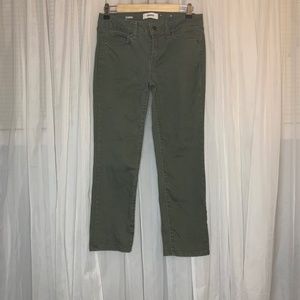 Army Green Capri Jeans